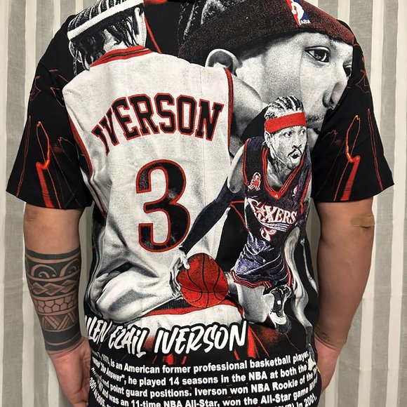 ALLEN IVERSON SHIRT SIZE LARGE - Picture 3 of 4